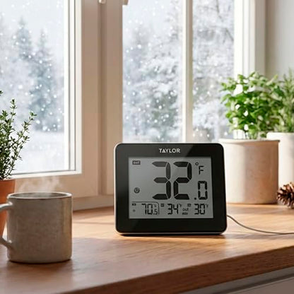 Taylor in/Out Thermometer and Hygrometer with 10 ft Wired Probe