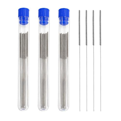 60PCS 3D Printer Nozzle Cleaning Kit,Stainless Steel Cleaning Needles Set (0.4mm),3D Printer Nozzle Cleaner for Precise Clog Removal and Maintenance - size: 60PCS