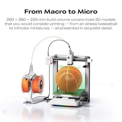 Creality SPARKX i7 Combo 3D Printer, Multi Color with CFS Lite High Speed AI Photo-to-3D Printing 95% Pre-Assemble Auto-Leveling Custom RGB Quick-Swap Essential Parts 10.24×10.24×10 inch