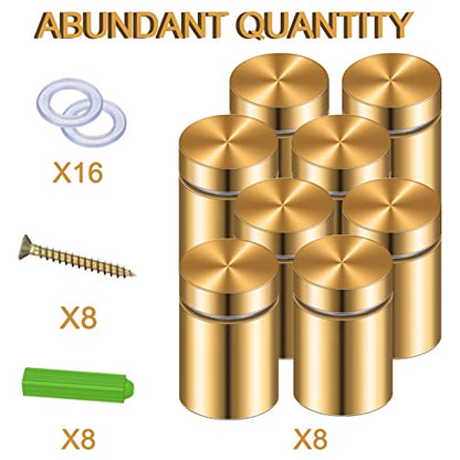 8 Sets Standoff Screws for Acrylic, Stainless Steel, 3/4 x 1 Inch - size: 3/4 x 1 Inch