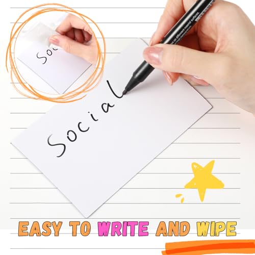 40 Pcs Magnetic Dry Erase Labels Name Plate Tag, White, 3" x 5" - size: 3" x 5"