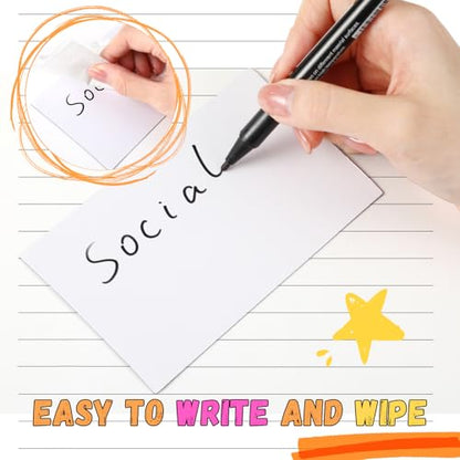 40 Pcs Magnetic Dry Erase Labels Name Plate Tag, White, 3" x 5" - size: 3" x 5"