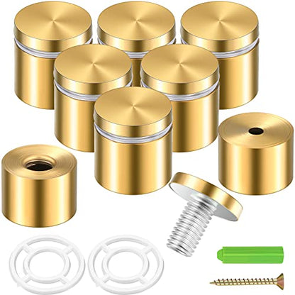 8 Sets Standoff Screws for Acrylic, Stainless Steel, 1 x 1 Inch - size: 1 x 1 Inch