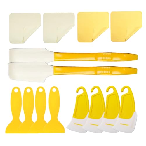 14PCS 3D Printer Cleaning Kit, Resin Scraper Set, Silicone Spatulas, Cleaning Cloths for Resin Transfer and 3D Printer Maintenance