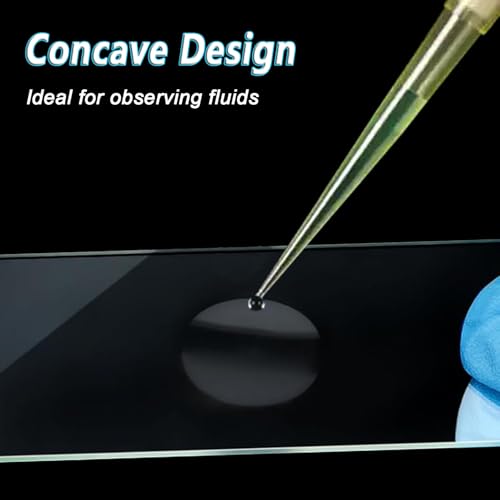 Concave Microscope Slides, 100 Pack Single Depression Glass Slides