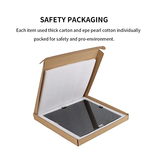 3D Printer Upgraded Tempered Glass Plate(310 X 310x4mm) with 4 pcs Clips, 3D Printer Platform Glass Bed Build Surface Print Bed for Artillery SW-X1/SW-X2/CR-10/CR-10S/Tevo Tornado/Anet A8 Plus - size: 310x310mm
