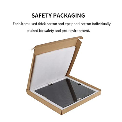 3D Printer Upgraded Tempered Glass Plate(310 X 310x4mm) with 4 pcs Clips, 3D Printer Platform Glass Bed Build Surface Print Bed for Artillery SW-X1/SW-X2/CR-10/CR-10S/Tevo Tornado/Anet A8 Plus - size: 310x310mm