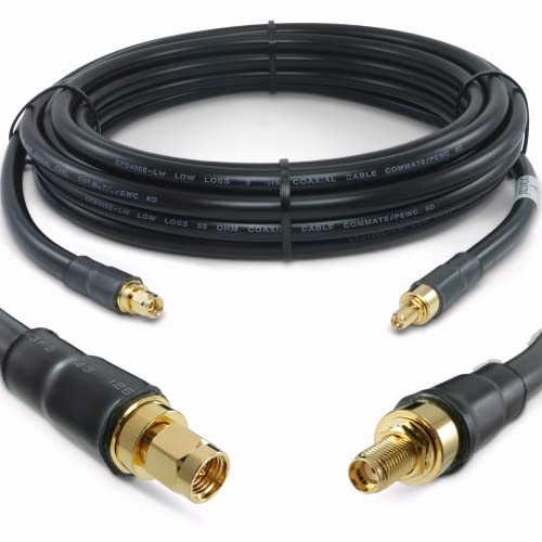 Proxicast 25 ft SMA Male to SMA Female 50 Ohm Low-Loss CFD400 Coax Cable - size: 25 ft, style: CFD400