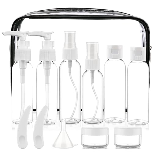 Cosywell 13 Pack 2oz TSA Approved Travel Size Bottles for Toiletries - color: White-13pcs