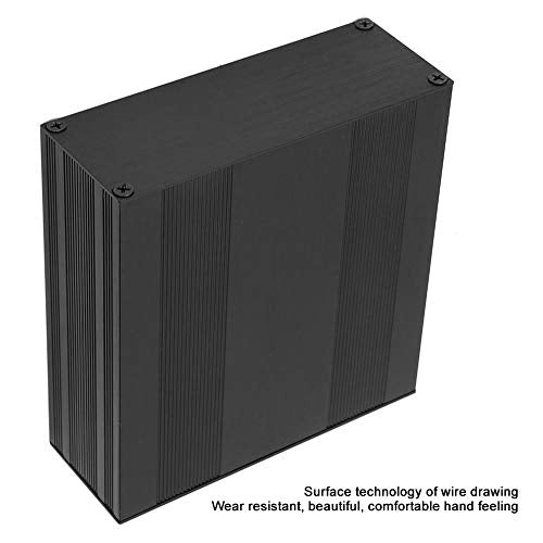 Split Aluminum Box, 54x145x150mm Black