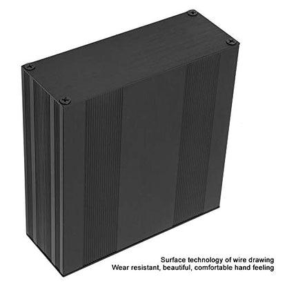 Split Aluminum Box, 54x145x150mm Black