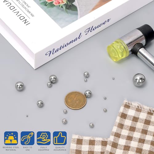 Glarks 620pcs 16 Sizes Precision Bearing Balls, Bearing Balls Assortment, Steel Ball Bearing for Machinery, Automotive, Valves, Ball Mill - style: 620pcs 16 sizes