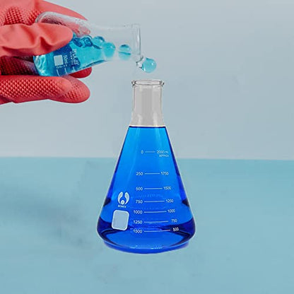 2000ml Narrow Mouth Graduated Erlenmeyer Flasks 1 Pack - size: 2000ml