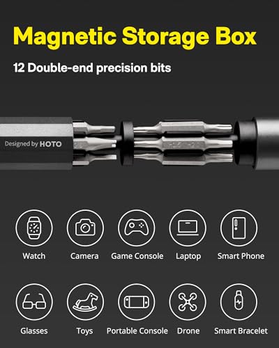 HOTO Hand Tool Set Bundle with Precision Screwdriver Sets Slate Grey