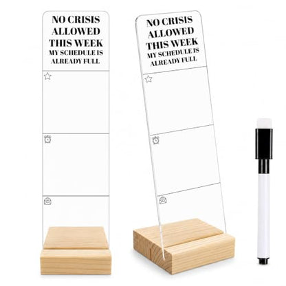 No Crisis Allowed This Week Memo Board Funny Acrylic Monitor Memo Board - color: No Crisis Allowed This Week My Schedule is Already Full