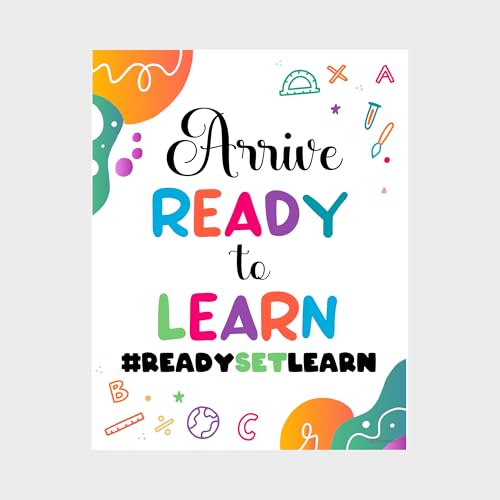 Decorably 20 Colorful Class Rules Poster for Classroom - color: Colorful Theme