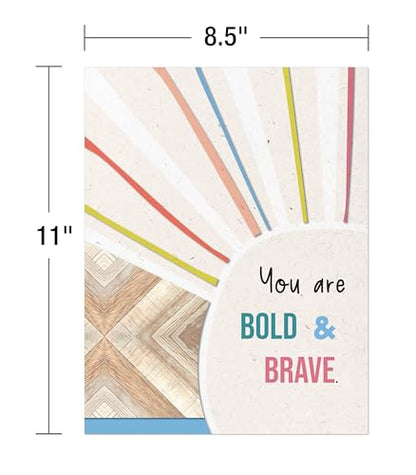 Carson Dellosa True to You 12-Piece Posters Set, Motivational 8.5" x 11" - color: True to You