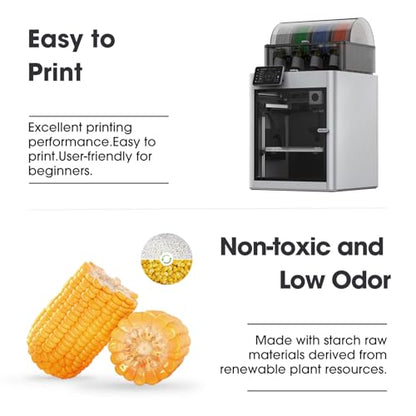 eSUN PLA Filament 1.75mm, High Toughness 3D Printer Filament Upgraded PLA Filament, Dimensional Accuracy +/- 0.03mm, 1KG Cardboard Spool (2.2 LBS) 3D Printing Filament for 3D Printers, Cold White - color: Cold White, size: PLA 1.75MM - 1KG