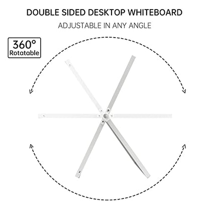 TSJ OFFICE Small White Board - 12 X 12 Inches Silver Framed Dry Erase Board - color: Silver, size: 12"W x 12"H