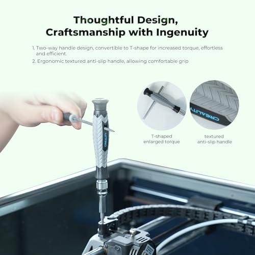 Creality 3D Printer Tool Kit, 74Pcs 3D Printing Tool Wrap Kit Assembly/Removal/Filament Cutting Set 3D Printer Accessories for All FDM Printers Cleaning Finishing Printing - color: 3D Printer Tool Kit