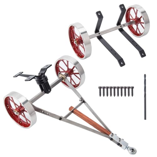 Retrol Engine HM-01 Engine Model Kit, Hit and Miss Engine Kit with High-Low Speed Gear Lever/Flatbed Transport Cart/Accessory Triad/CDI Igniter/Spark Plug, Ornament Gift -KIT - style: KIT Version