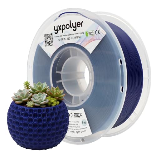 YXPOLYER PLA Plus Filament Food-Grade 1.75mm 1kg Indigo Blue - color: Indigo Blue