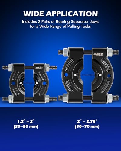 OMT Bearing Puller Set, Bearing Splitter Tool Kit - color: Black Bearing Splitter Kit, size: 14pc Bearing Splitter Kit