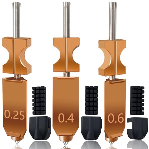 3PK AD5X Nozzle 0.25/0.4/0.6mm Quick Swap Copper Alloy Hardened Nozzle - style: 3PK 0.25/0.4/0.6mm