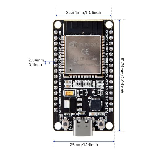 ELEGOO 37-in-1 Sensor Kit and 3PCS ESP-32 Boards, for Sensors, Smart Devices, Robotics, STEM Learning and DIY Electronics