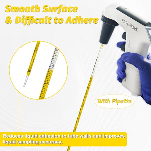 800Pcs 1mL Serological Pipette, Sterile Plastic Serological Pipet - size: 1ml-800Pcs