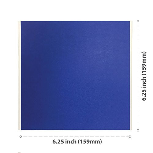Gizmo Dorks 3D Printing Platform Blue Tape 6" x 6" (10 Pack)