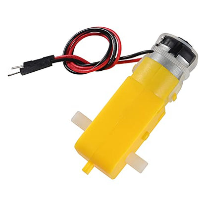 16PCS DC Electric Gear TT Motor DC 3V-6V Prewired Gear Motor Dual Shaft Intelligent Car Chassis for DIY Smart Car Robot Aircraft Toys/Robotic Body/Four-Wheel Drive Toy Car - color: 16pcs
