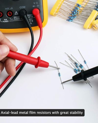 ELEGOO 525pcs Resistor Kit and 120pcs Dupont Wires, for Breadboard Circuits, Prototyping, STEM Labs and Electronics Practice
