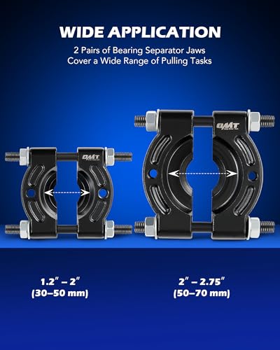 OMT 30pc Bearing Puller & Blind Hole Bearing Race and Seal Extractor Kit - color: Blue Case, size: 30pc Bearing Puller & Splitter Kit