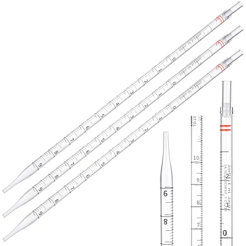 10 mL Filtered Serological Pipettes, Sterile Disposable Graduated Lab Pipettes for Sample Collection, Individually Wrapped, Pack of 100 - size: 10ml-100pcs