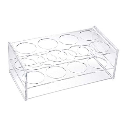 uxcell Tube Rack Polypropylene 8-Well Clear for 100ml