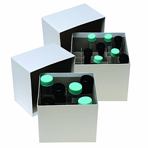 Argos R3022 Cryo/Freezer Box 36 Cell Divider for 15mL Tube, 5-3/8" Length x 5-3/8" Width x 2-6/8" Height (Pack of 12) - size: 36 Cell Divider for 15mL Tube