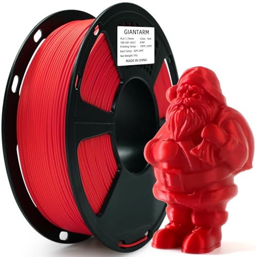 GIANTARM PLA 3D Printer Filament 1.75mm,Red 1kg - color: Red, size: 1kg