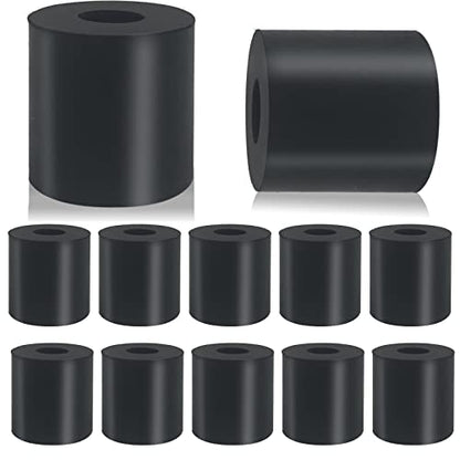 12 PCS Multi Purpose Rubber Spacer 1 Inch OD x 3/8 Inch ID x 1 Inch Thickness, Rubber Bushing Anti Vibration Spacer Thick Rubbers Washers for Home and Car - size: 1 x 3/8 x 1 Inch