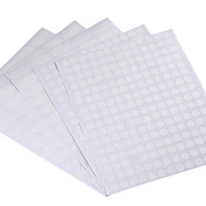 Mudder 325 Pieces Essential Oil Label Bottle Stickers White Waterproof Labels Oval-shaped and Round Oils Stickers with Marker Pen()