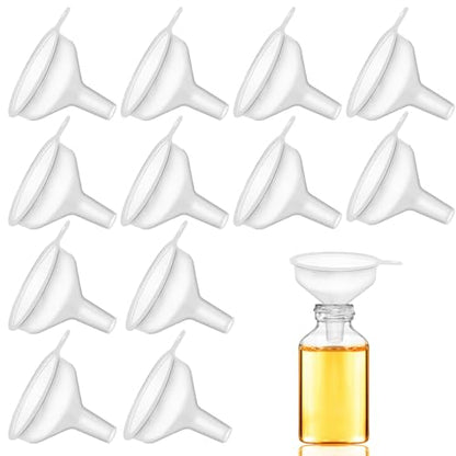 12 Pack Small Funnel,1.96 Inch Small Funnels for Filling Small Bottles, Mini Funnels for Filling Small Bottles,Liquids