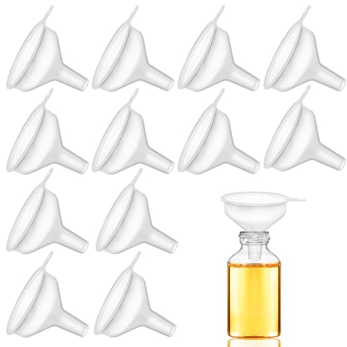 12 Pack Small Funnel,1.96 Inch Small Funnels for Filling Small Bottles, Mini Funnels for Filling Small Bottles,Liquids