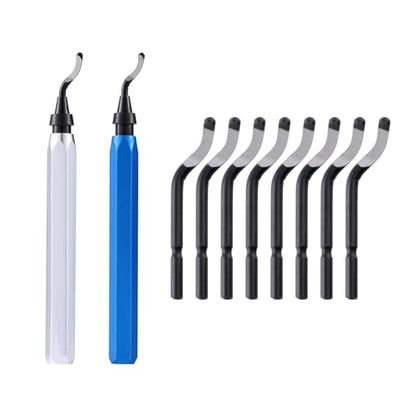2 Pcs Deburring Tool +10 Pcs BS1010 High Speed Steel Blades