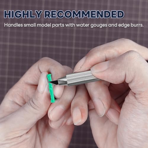 stedi Craft Hobby Knife Kit, Model Hobby Making Tools, All Metal Precision Craft Knife with 20PCS Blades for Gundam, Scale Military Model, 3D Resin Parts - color: Black