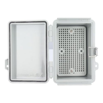 Outdoor Electrical Box, Heavy Duty ABS Plastic IP67 Enclosure with Stainless Steel Hinge for Smart Home Irrigation Control and Marine Use