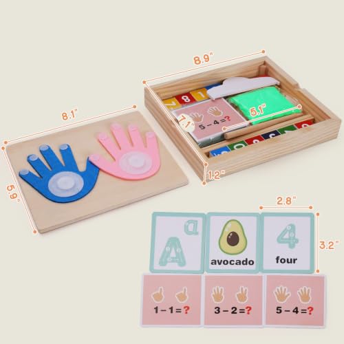Montessori Sand Tray with Math & Alphabet Learning Cards - color: Green