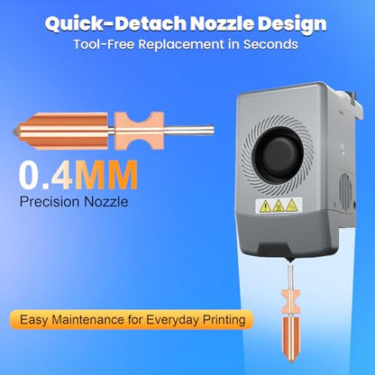 2-Pack Upgraded 0.4mm All-Metal Hotend Kit for FLASHFORGE AD5X 3D Printer