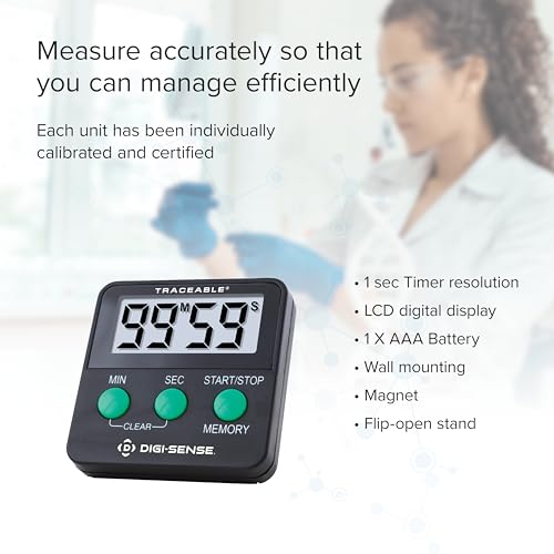 Traceable Digital Count Down Timer with Calibration; 99min/59s