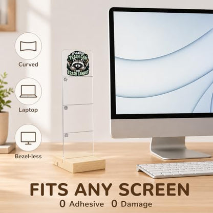 Raccoon Memo Board Motivational Acrylic Monitor Memo Board - color: It's Called Trash Can Not Trash Cannot