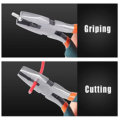 5 Inches Mini Lineman's Pliers Combination Pliers Screw Extractor Convex Shoulder Small Wire Cutting for Beading Jewelry Making Multi Use Handcraft DIY Tool - style: Mini Lineman's Pliers